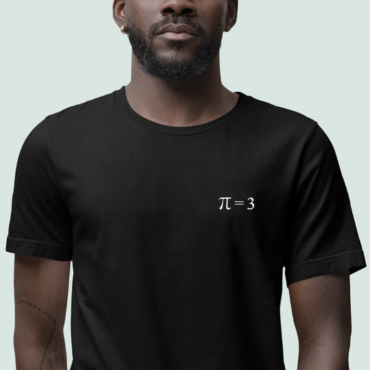 π = 3  T-Shirt Embroidery