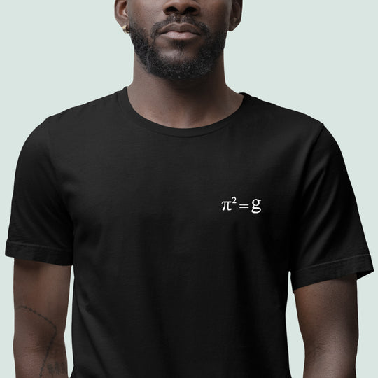 π² = g  T-Shirt Embroidery