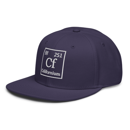 Californium   Snapback Cap Embroidery