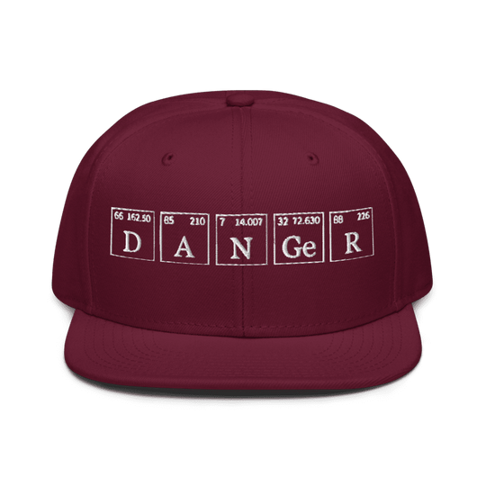 Danger   Snapback Cap Embroidery