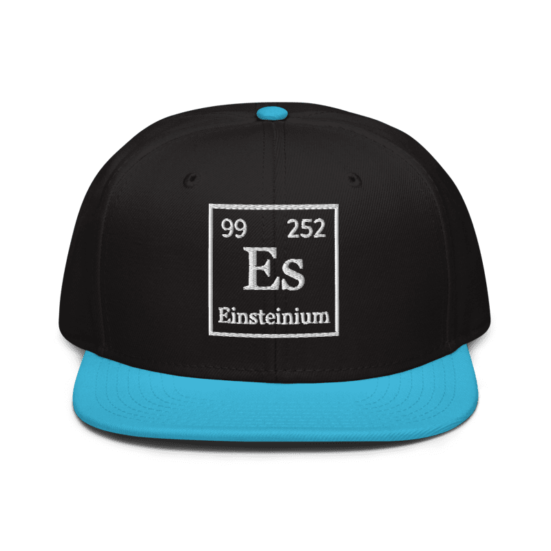 Einsteinium   Snapback Cap Embroidery