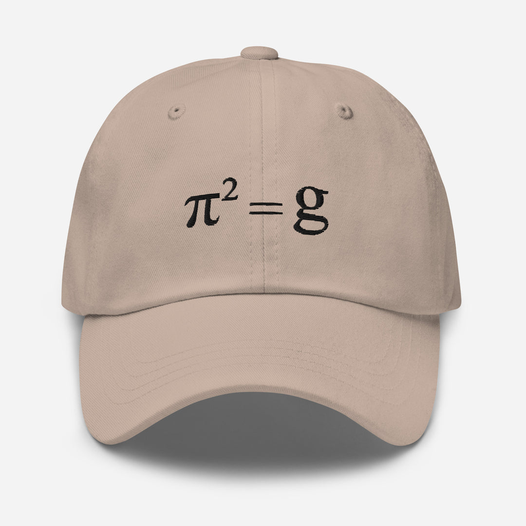 π² = g Cap Embroidery