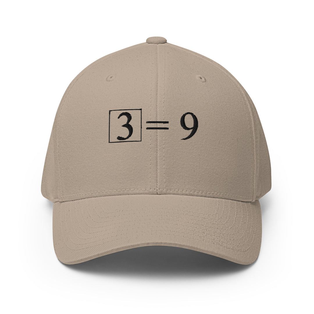 3² = 9  Cap Embroidery