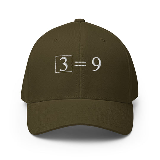 3² = 9  Cap Embroidery