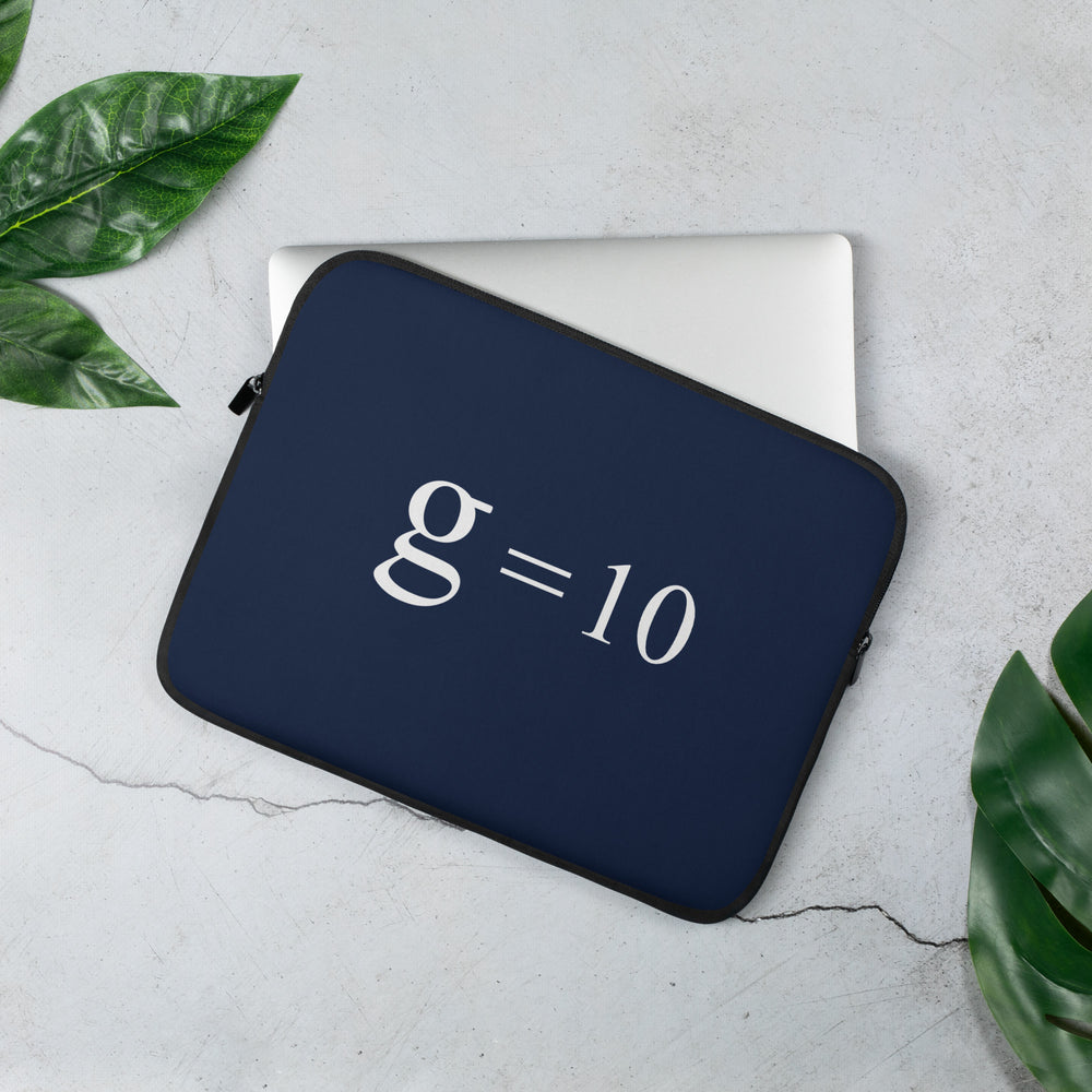 g = 10 Laptop Sleeve
