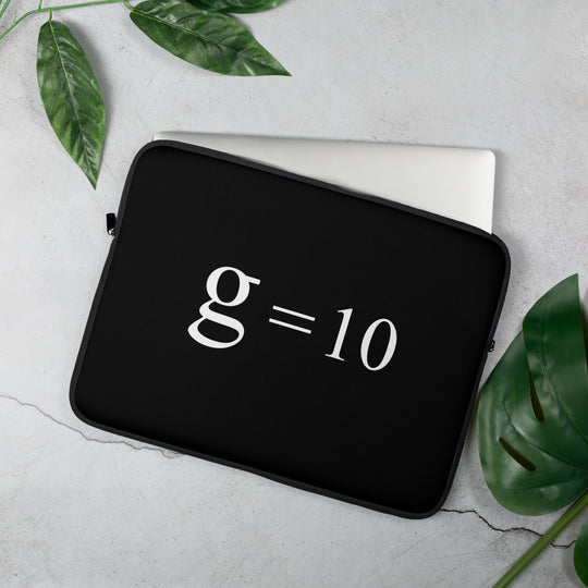 g = 10 Laptop Sleeve