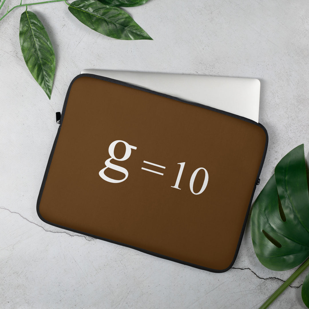 g = 10 Laptop Sleeve