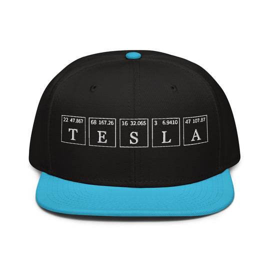 Tesla   Snapback Cap Embroidery