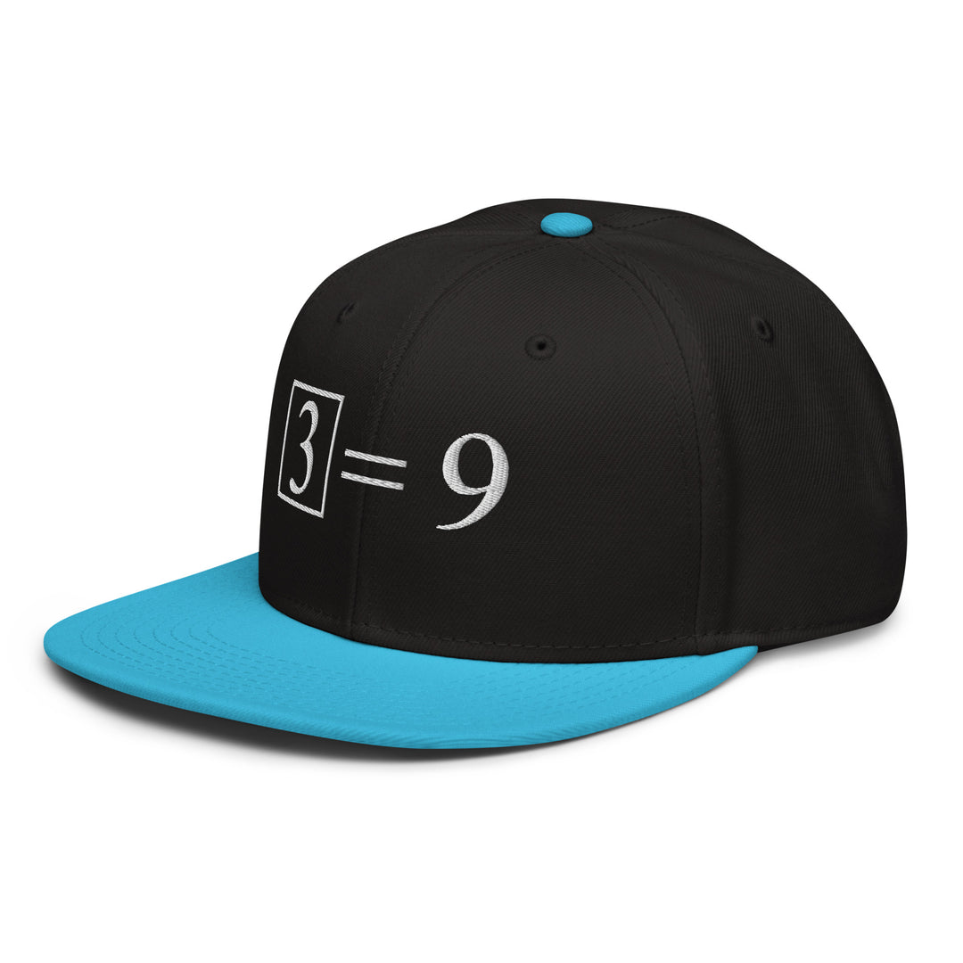 3² = 9   Snapback Cap Embroidery