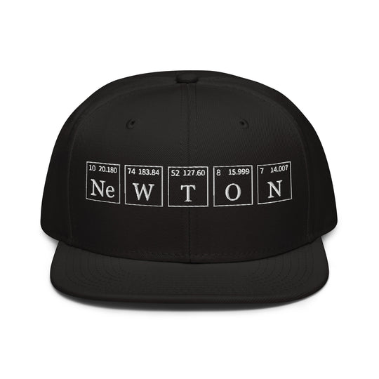Newton   Snapback Cap Embroidery