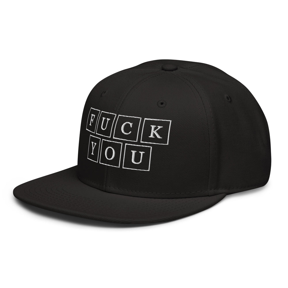 Nuclear F-Bomb  Snapback Cap Embroidery