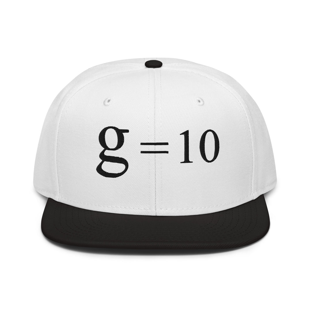 g = 10   Snapback Cap Embroidery