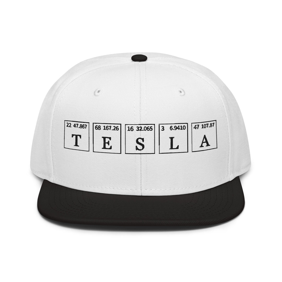 Tesla   Snapback Cap Embroidery