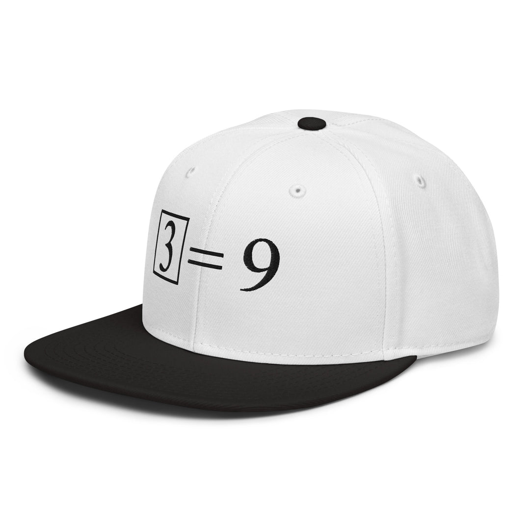 3² = 9   Snapback Cap Embroidery