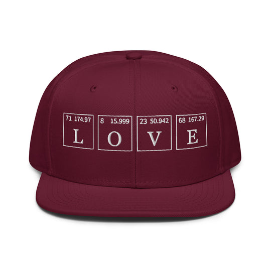 Love   Snapback Cap Embroidery