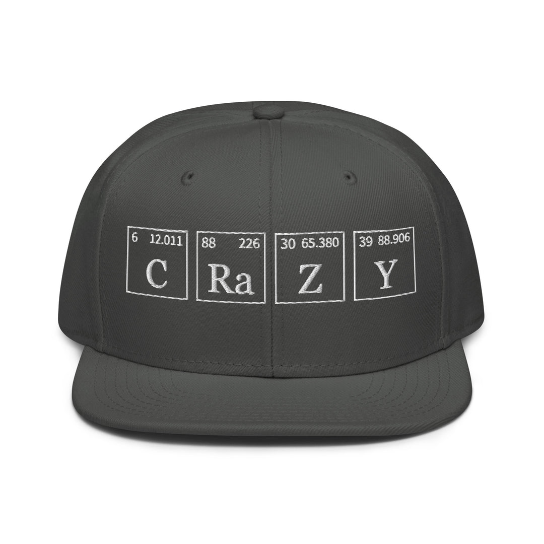 Crazy   Snapback Cap Embroidery