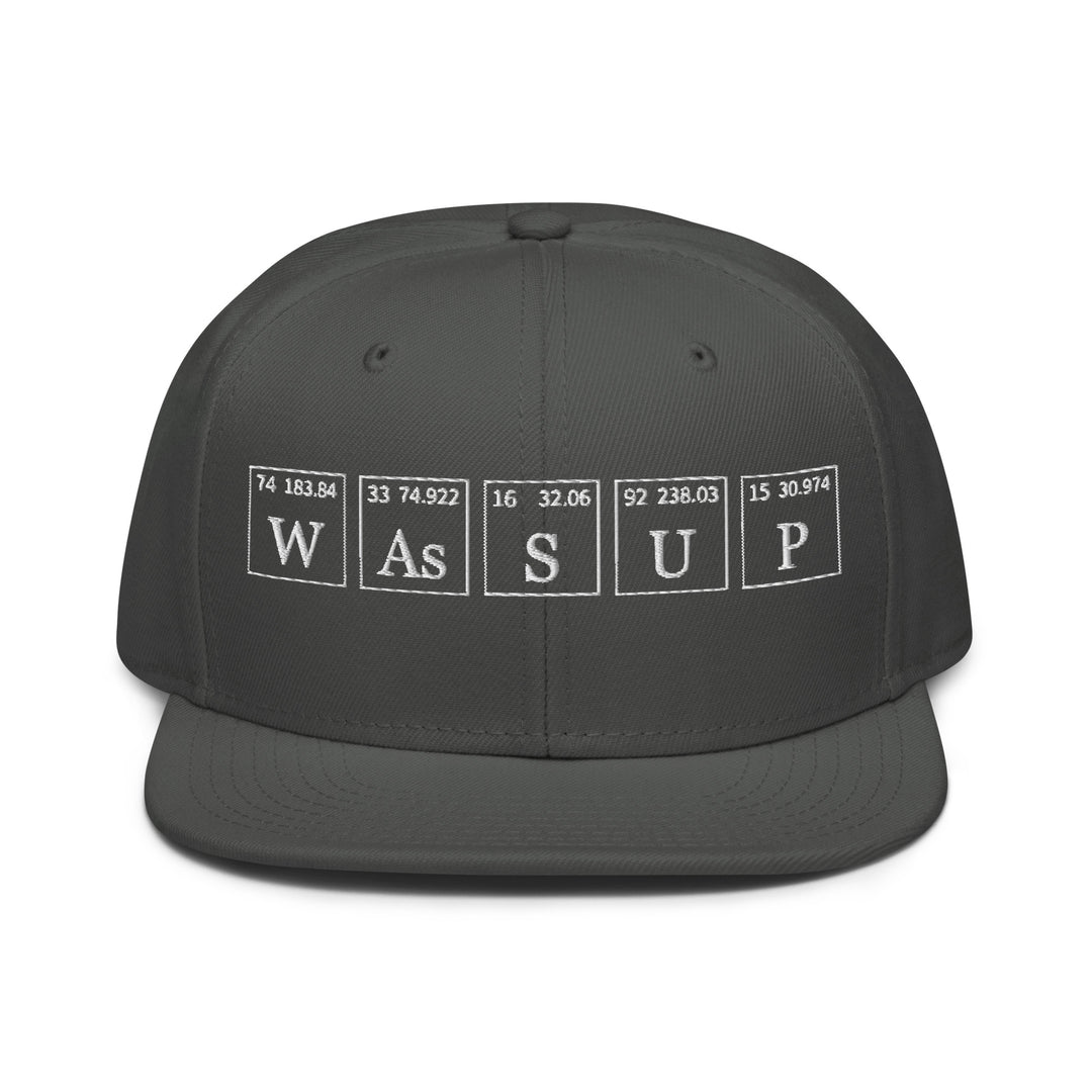 Wassup   Snapback Cap Embroidery