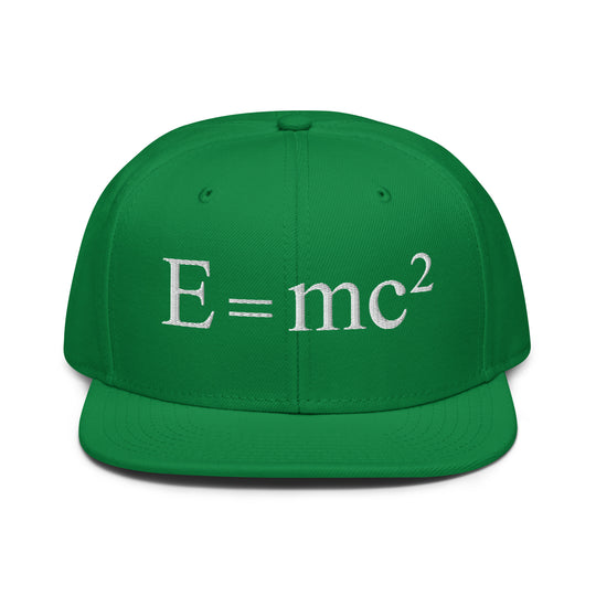 Mass-Energy Equivalence Cap Embroidery