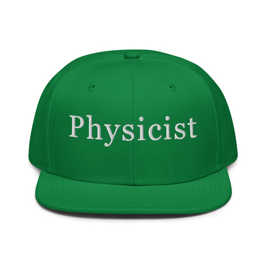Physicist   Snapback Cap Embroidery