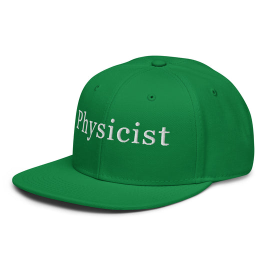 Physicist   Snapback Cap Embroidery