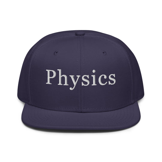Physics   Snapback Cap Embroidery