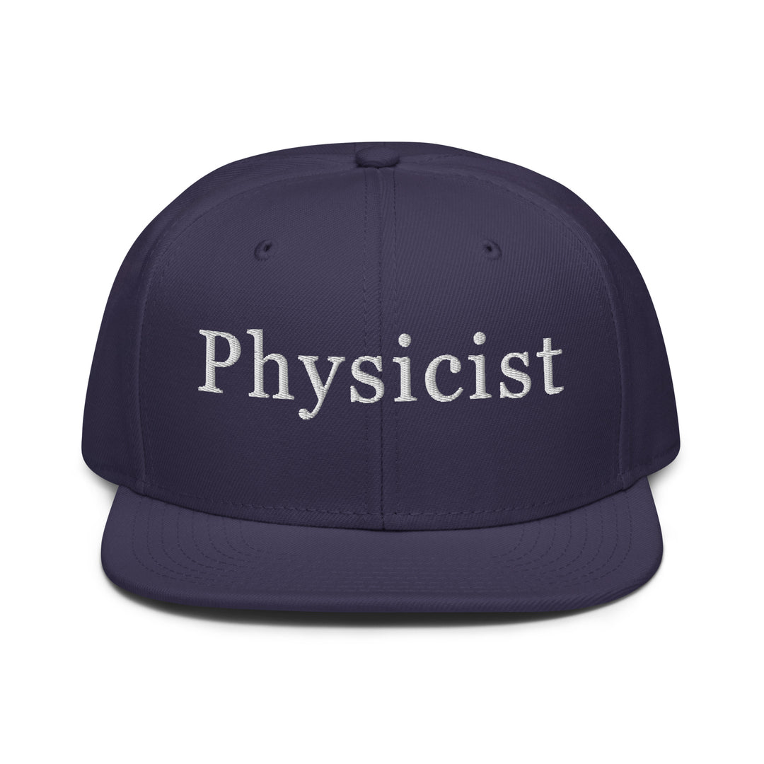 Physicist   Snapback Cap Embroidery