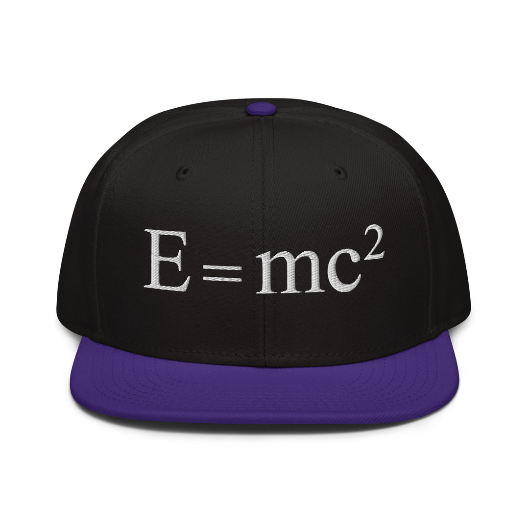 Mass-Energy Equivalence Cap Embroidery