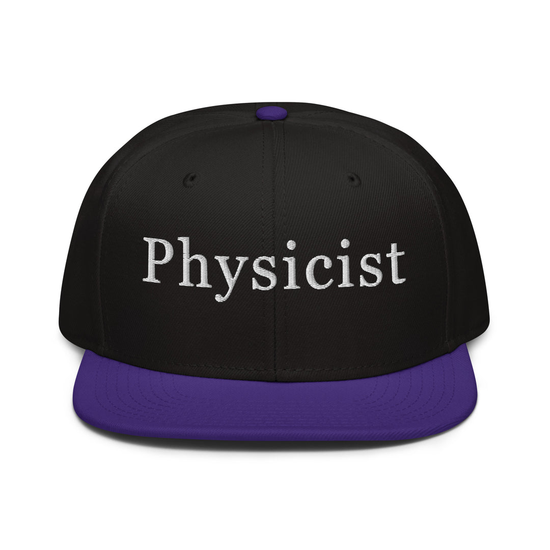 Physicist   Snapback Cap Embroidery