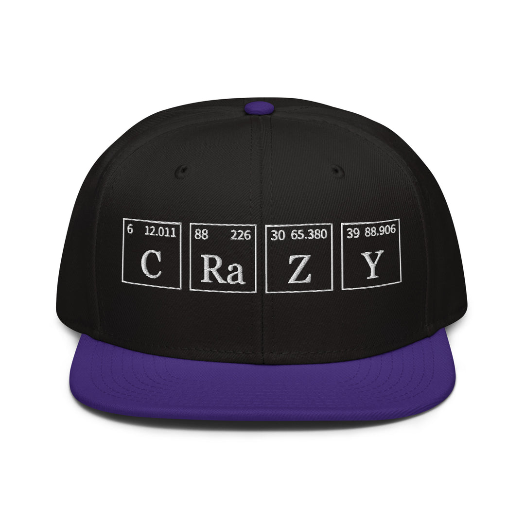 Crazy   Snapback Cap Embroidery