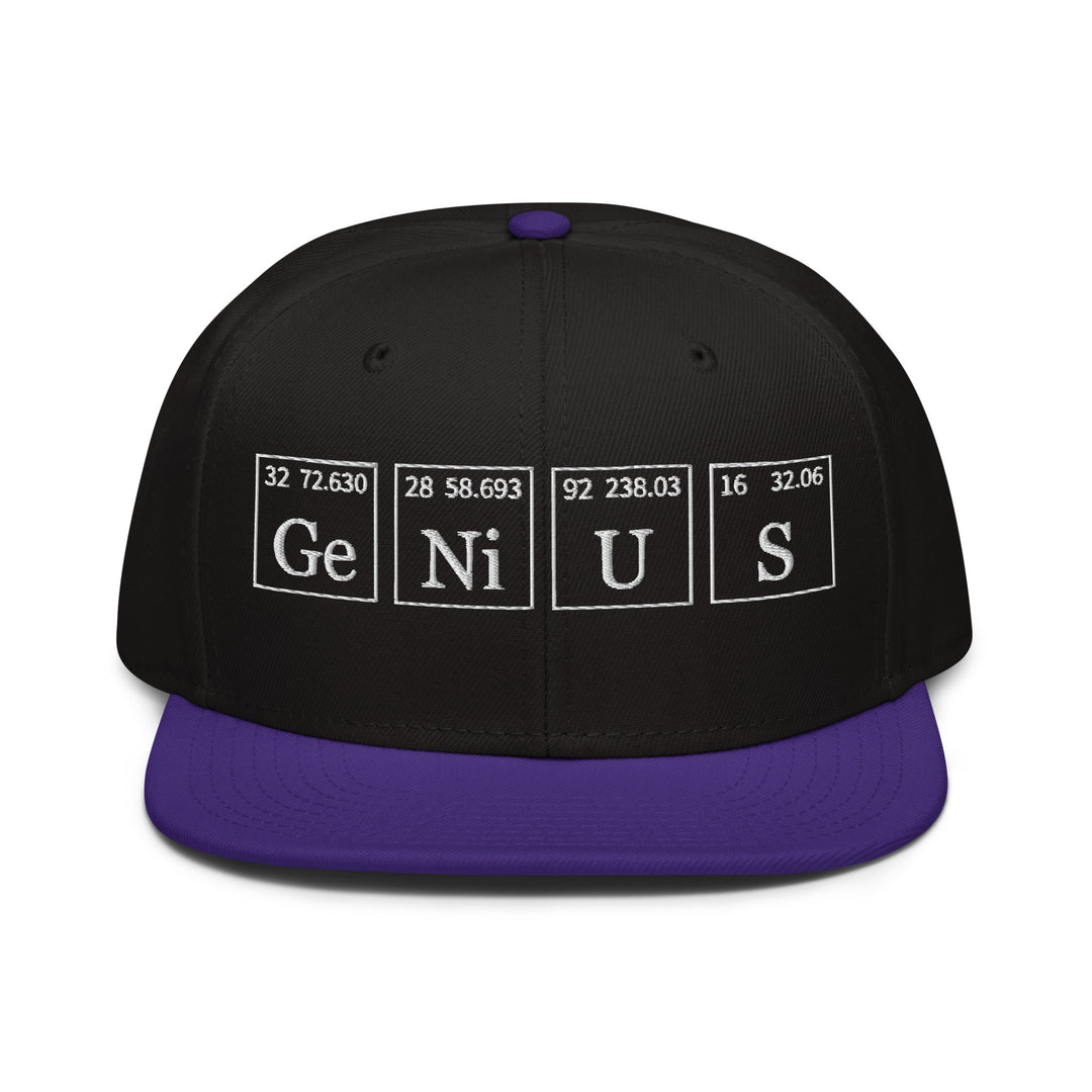 Genius   Snapback Cap Embroidery