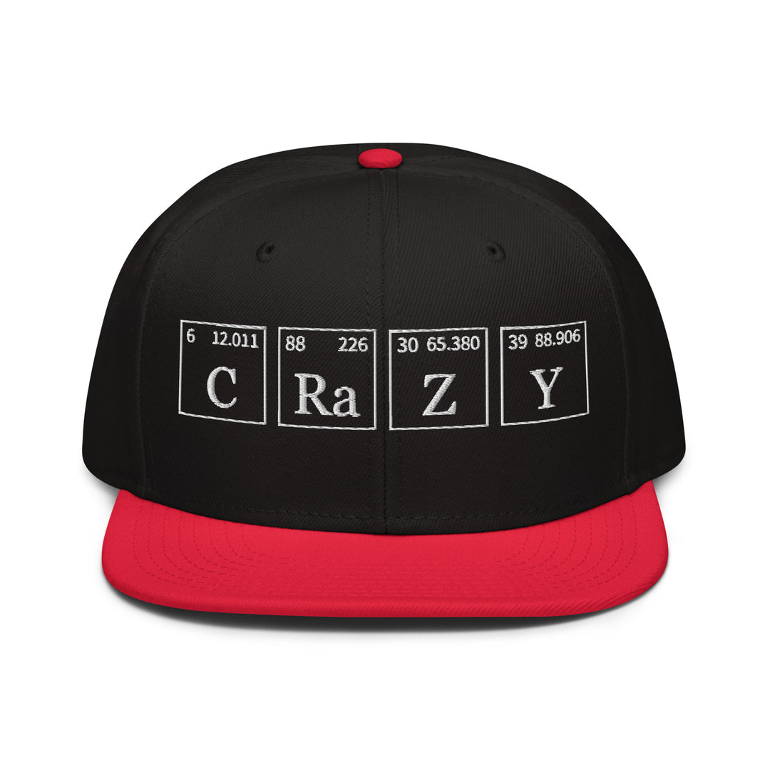 Crazy   Snapback Cap Embroidery