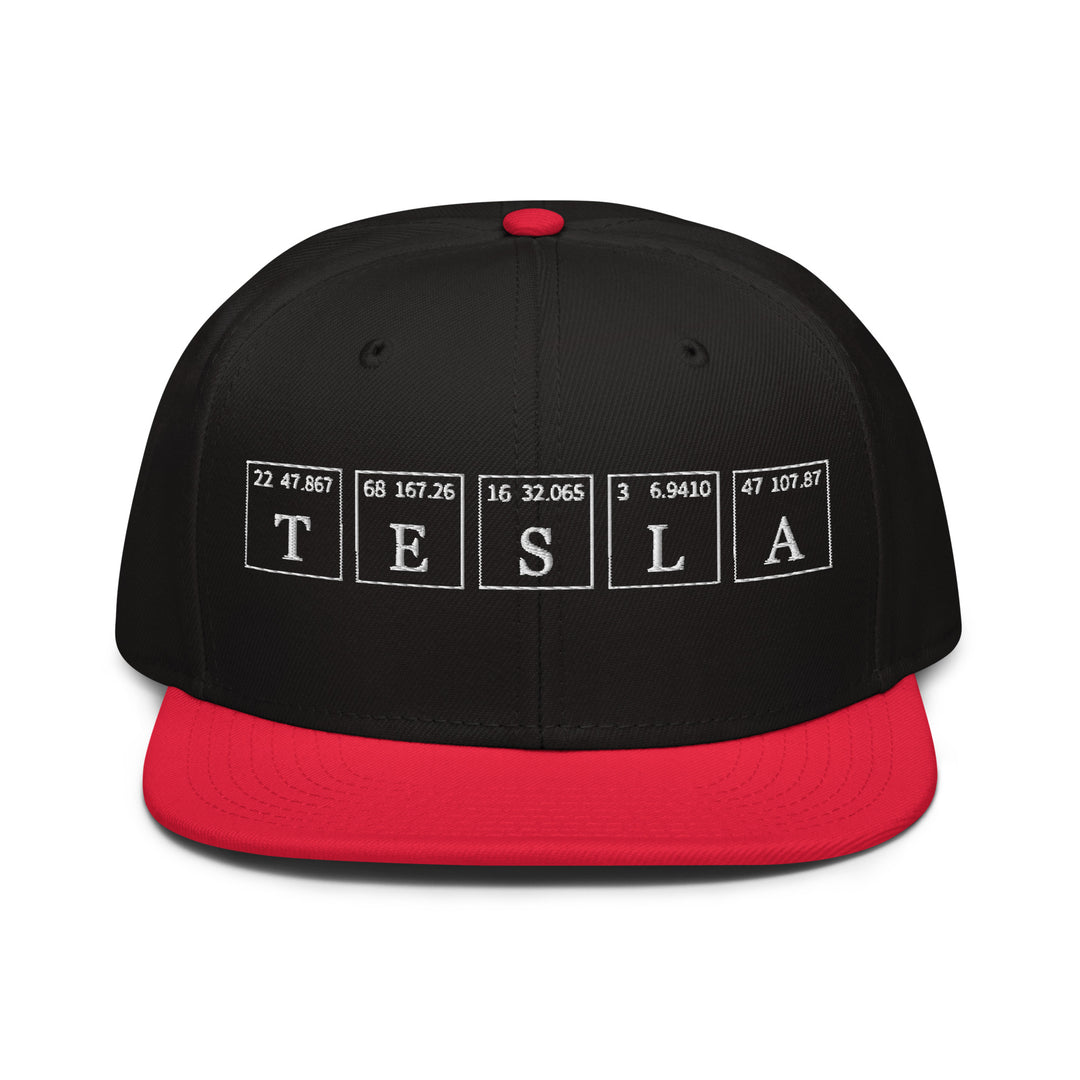 Tesla   Snapback Cap Embroidery