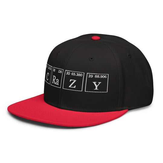 Crazy   Snapback Cap Embroidery