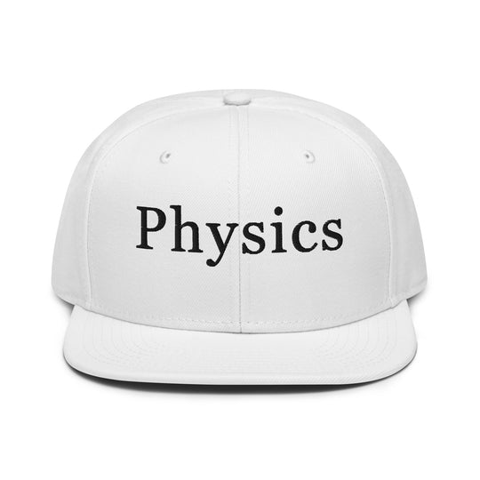 Physics   Snapback Cap Embroidery