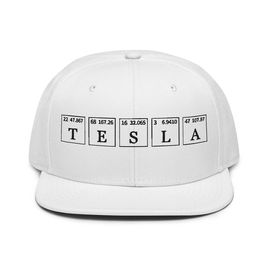 Tesla   Snapback Cap Embroidery