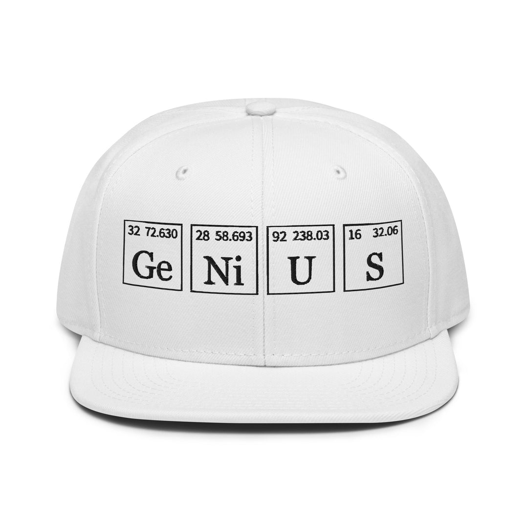 Genius   Snapback Cap Embroidery