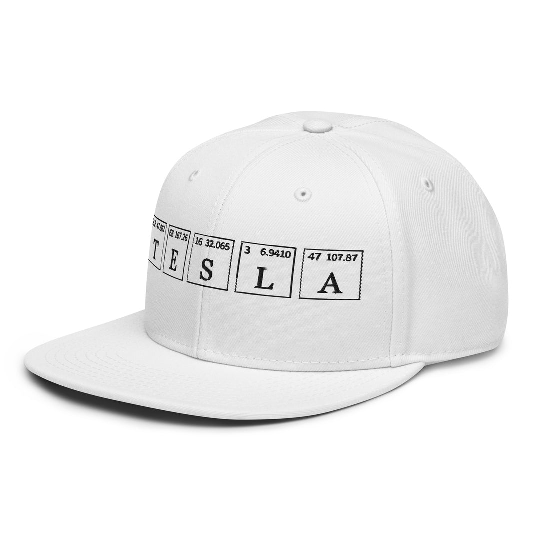 Tesla   Snapback Cap Embroidery