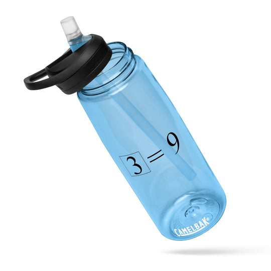 3² = 9 Sports Water Bottle