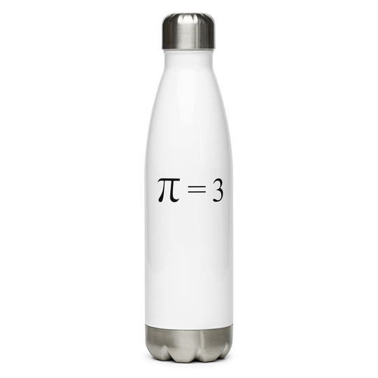 π = 3 Steel Water Bottle