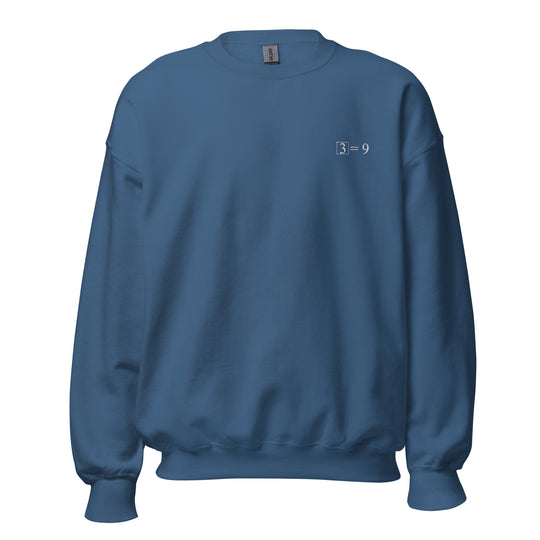3² = 9 Sweatshirt Embroidery