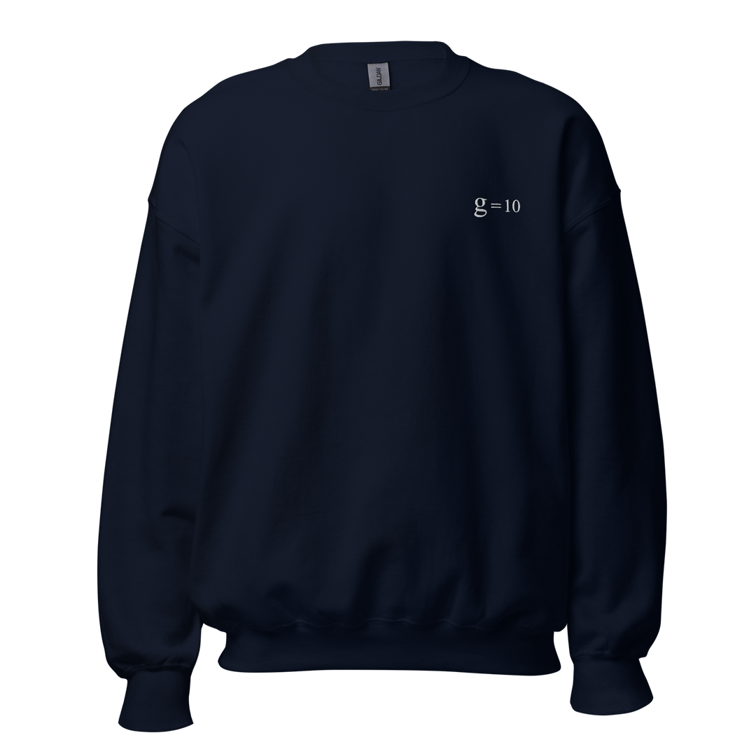 g = 10 Sweatshirt Embroidery