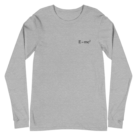 E = mc² Long Sleeve Embroidery