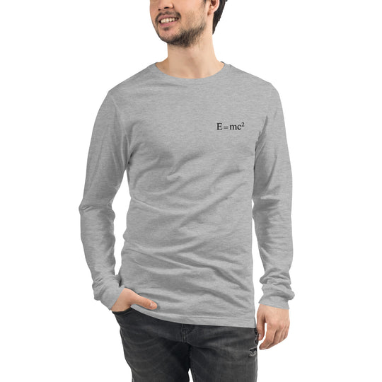 E = mc² Long Sleeve Embroidery