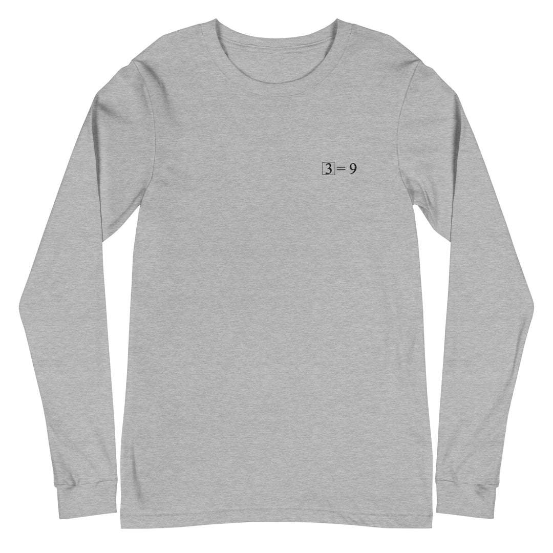 3² = 9 Long Sleeve Embroidery