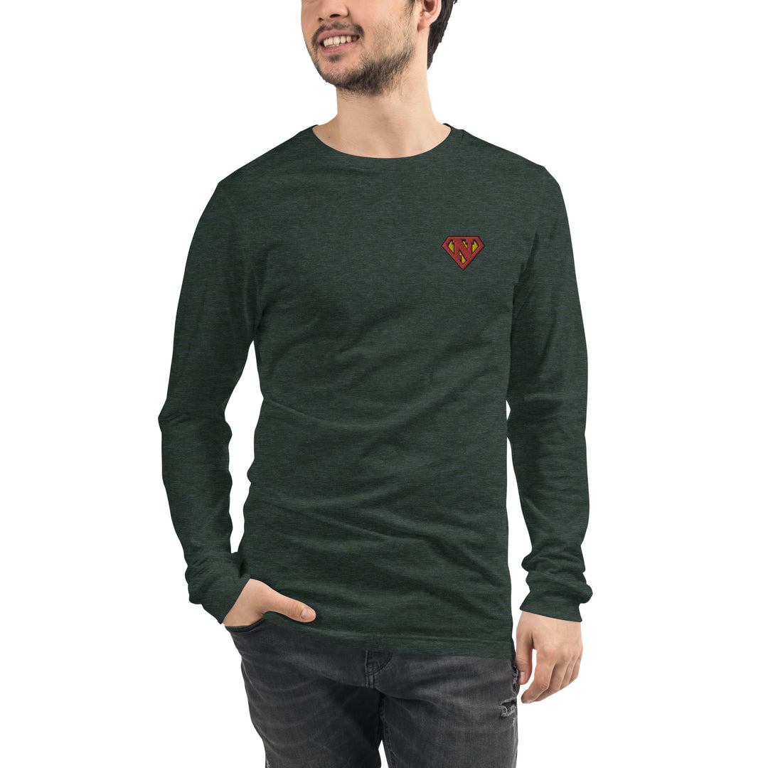 Newton man Long Sleeve Embroidery