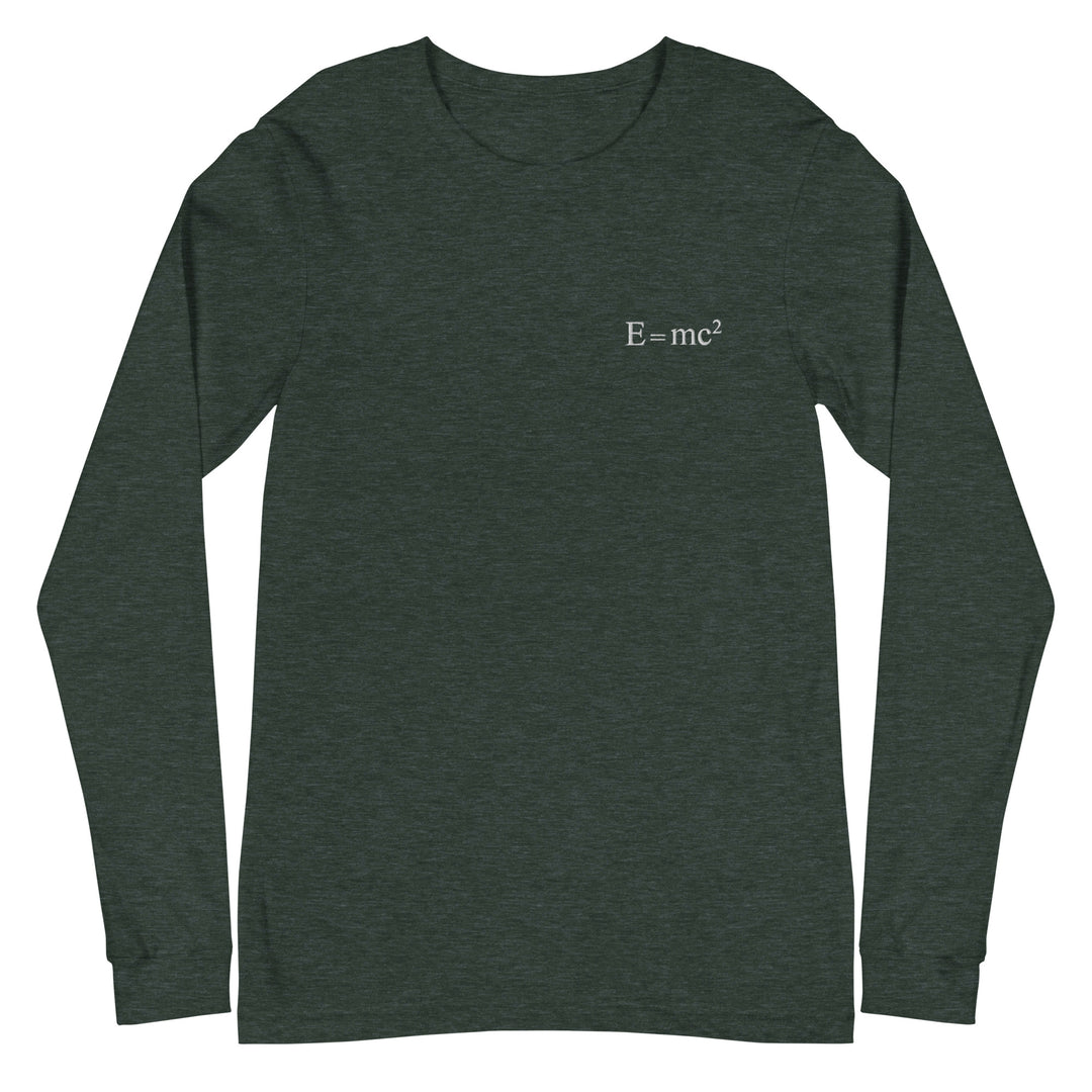 E = mc² Long Sleeve Embroidery