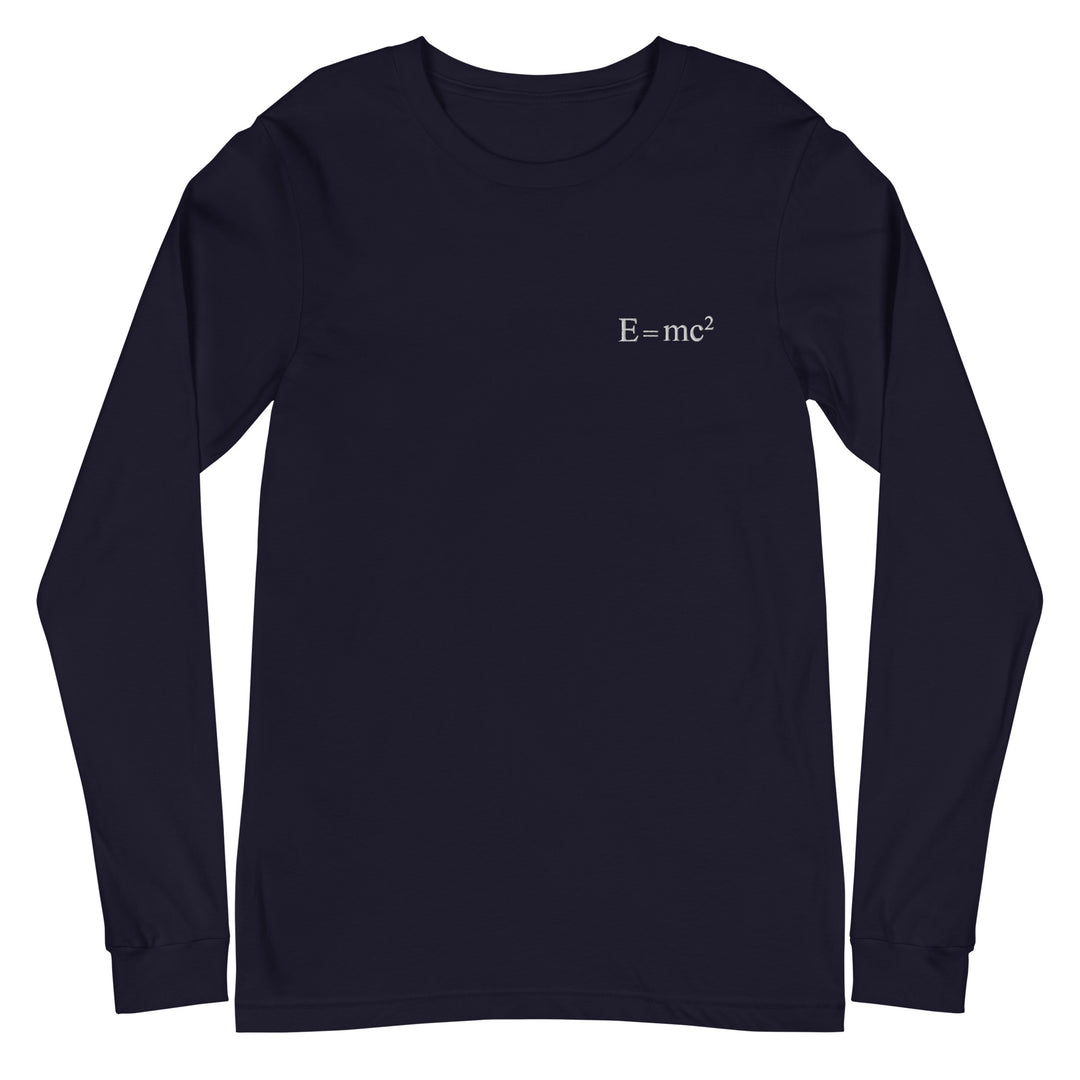 E = mc² Long Sleeve Embroidery