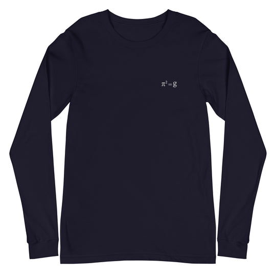 π² = g Long Sleeve Embroidery