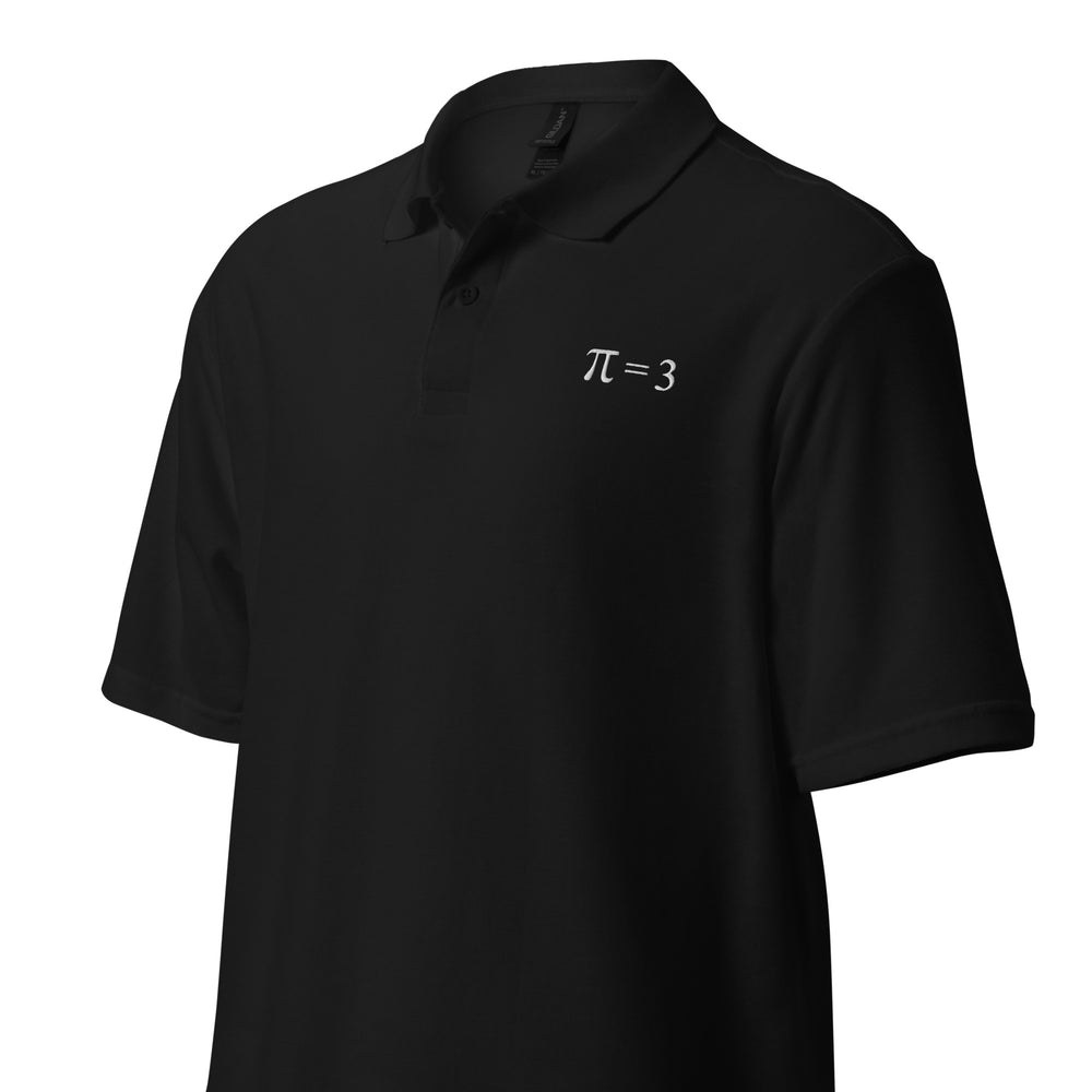 π = 3 Polo Shirt Embroidery