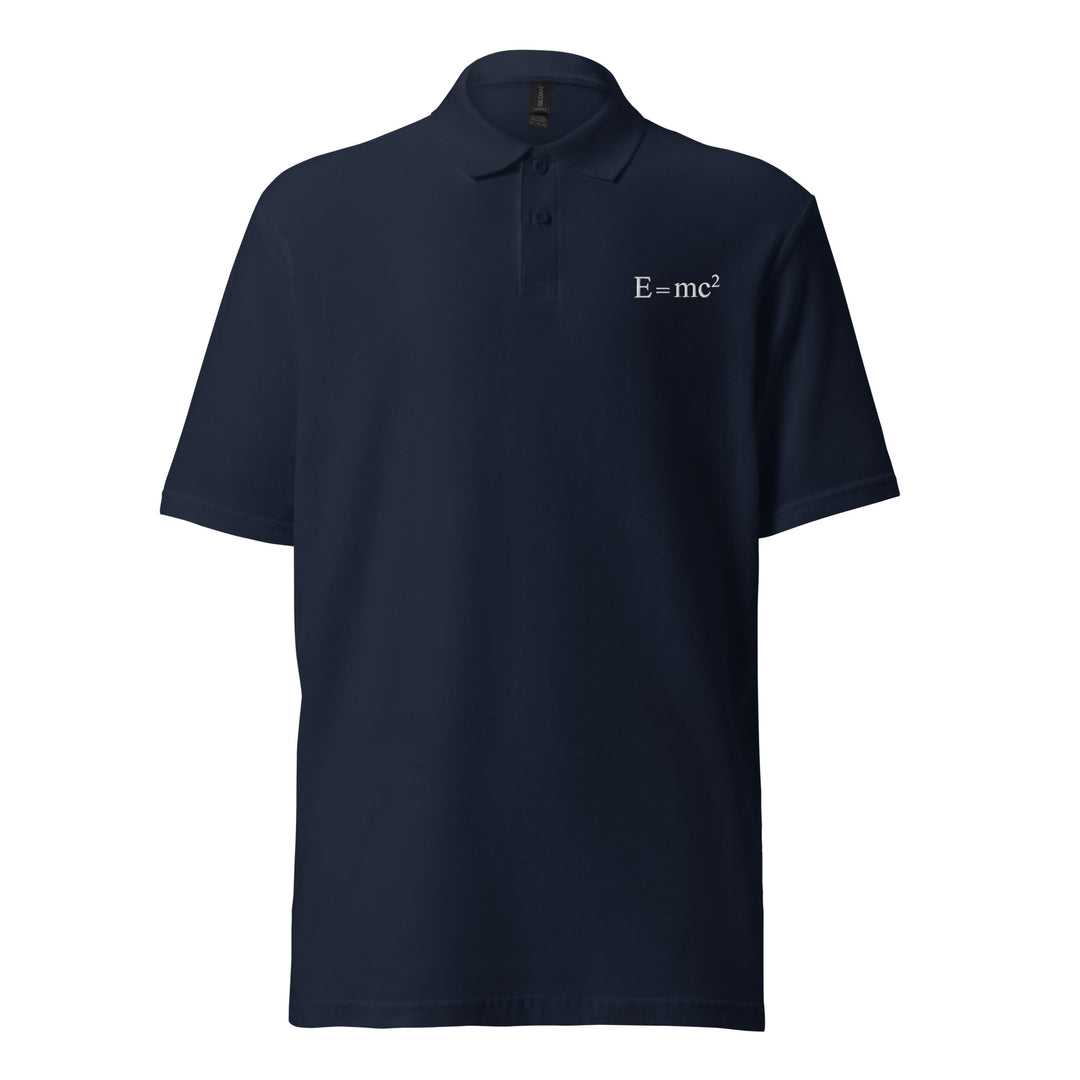 E = mc² Polo Shirt Embroidery